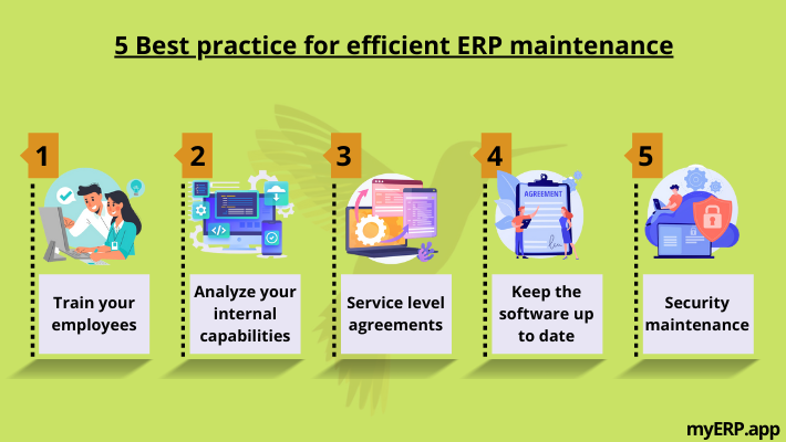 5 Best practices for efficient ERP maintenance